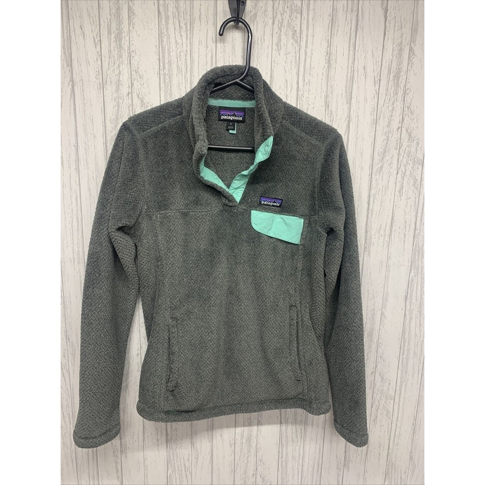 Womens Size S Patagonia Fleece Re-Tool Grey Pullover EUC